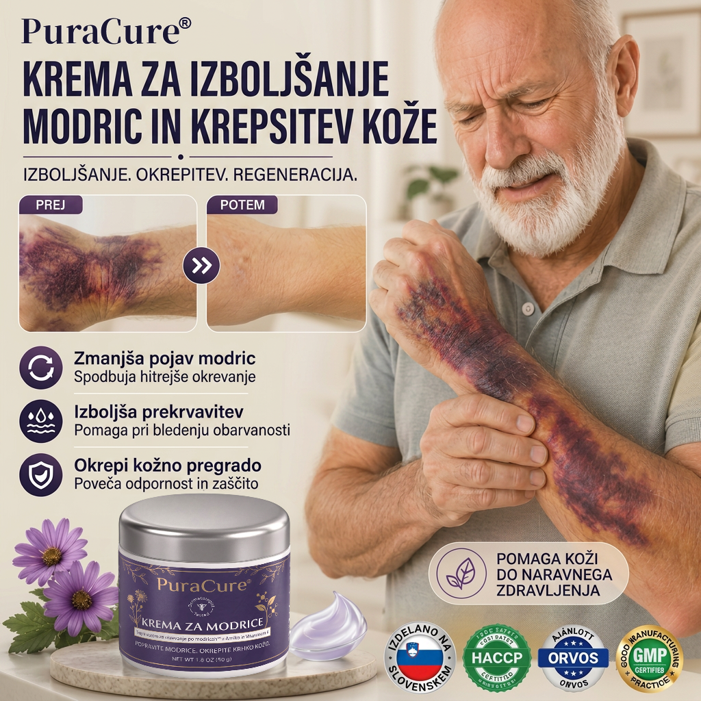 🥇🔥100K+ PRODAJ 💁‍♀️ – PuraCure® Krema za obnovo modric in krepitev kože