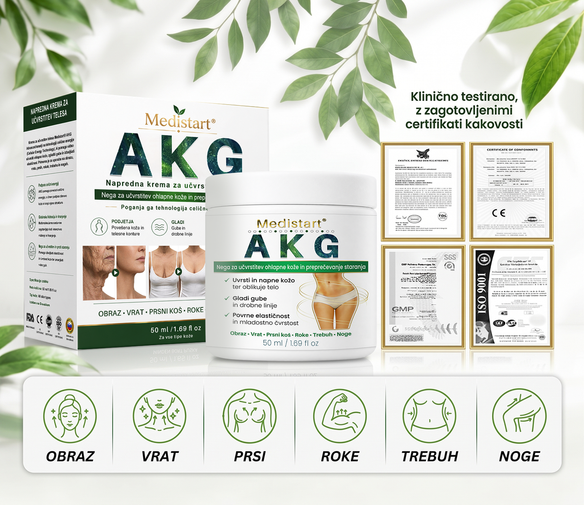 Medistart® AKG – Učvrstitvena nega kože proti znakom staranja