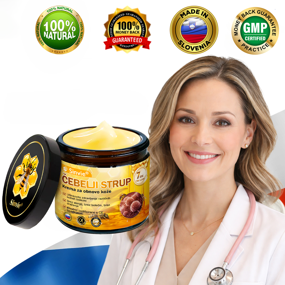 Sinvie® Krema za obnovo kože z čebeljim strupom | 50 ml | Priporočeno češko dermatovenerološko društvo