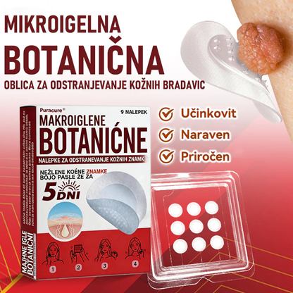 🗽✅PuraCure®Botanični obliž z mikroiglami za odstranjevanje kožnih izrastkov