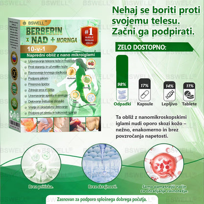 🍀👩‍🔬BSWELL® Nano mikroneedling shujševalni obliž (Samo enkrat na dan, vidne spremembe v 28 dneh)  ✅ Za debelost, zdravje srca in ožilja, sladkorno bolezen, spalno apnejo, zdravje črevesja, težave s sklepi in še več.