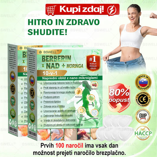 BSWELL® Nano mikroneedling shujševalni obliž (Samo enkrat na dan, vidne spremembe v 28 dneh)  ✅ Za debelost, zdravje srca in ožilja, sladkorno bolezen, spalno apnejo, zdravje črevesja, težave s sklepi in še več.