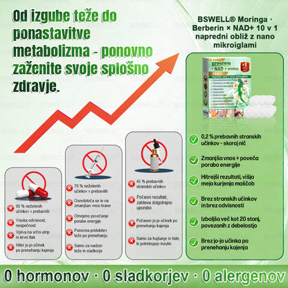🍀👩‍🔬BSWELL® Nano mikroneedling shujševalni obliž (Samo enkrat na dan, vidne spremembe v 28 dneh)  ✅ Za debelost, zdravje srca in ožilja, sladkorno bolezen, spalno apnejo, zdravje črevesja, težave s sklepi in še več.