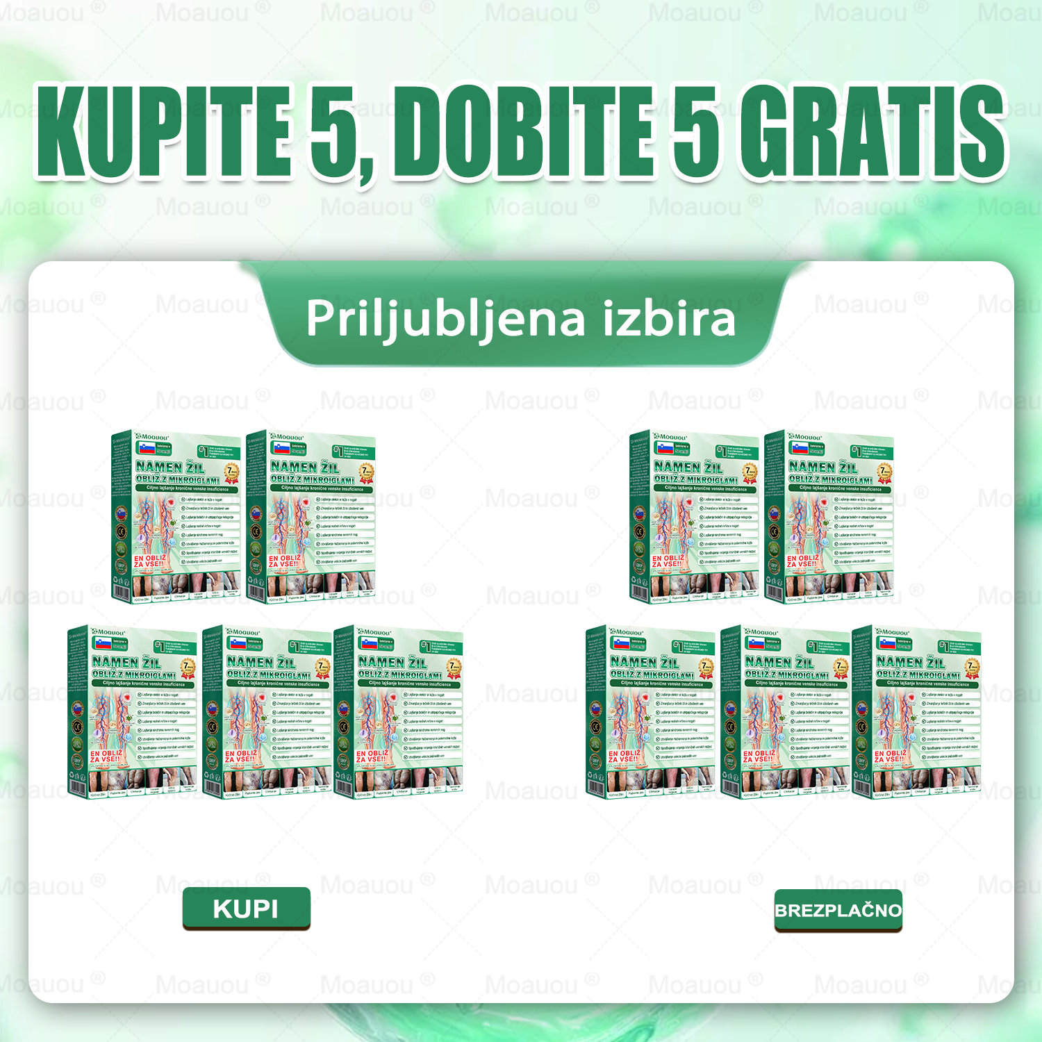 🌿 10 Škatel – Kupi 5, Dobi 5 BREZPLAČNO