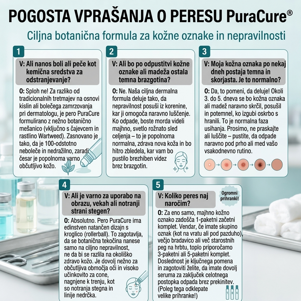 🥇🥇PuraCure®👩‍⚕️ Rezultati so vidni že v 7 dneh! Valjček za odstranjevanje bradavic in drugih kožnih težav | Neboleče in minimalno razmaže.