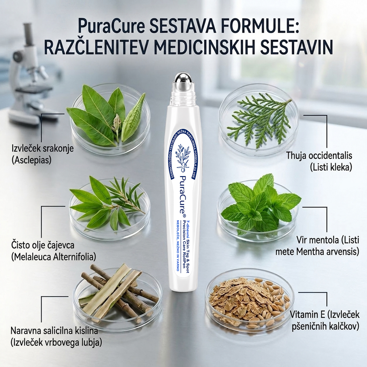 🥇🥇PuraCure®👩‍⚕️ Rezultati so vidni že v 7 dneh! Valjček za odstranjevanje bradavic in drugih kožnih težav | Neboleče in minimalno razmaže.